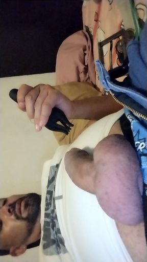 Using toy on my dick