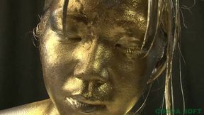 Metallic body painting 002