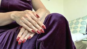 Showing off Beautiful Red Fingernails and Masturbating in Your Pants, Part 3 - Lady Victoria Valente