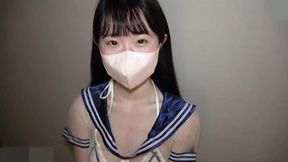 19-year-old neat and clean japanese amateur, slender beauty. blowjob and creampie sex, uncensored, cute cosplay