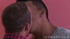 Gay couple Derek Reed and Devon Felix passionately ass breed