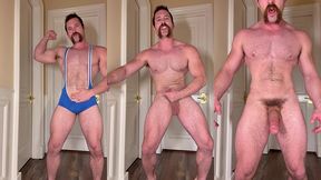 wrestling singlet solo with dirty talk and cumshot