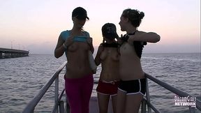 Coeds Showing Tits Ruins Boat Cruise For Old People