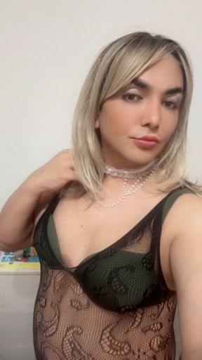 I became a transvestite and wore makeup.