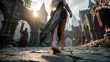 Nordic Slave Mistress Taken by Dark Warriors in Ancient Castle [AI GENERATED]
