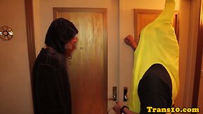 TS interracial spitroasted by black blokes