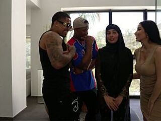 Porn stars Allyah Yasin and Clea Gautier on vacation in the Dominican Republic with 2 well-endowed dudes
