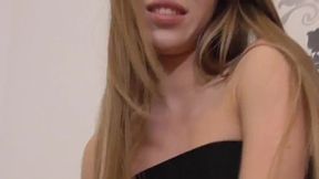 young arrogant teen princess laughing and mocking your tiny dick