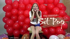 Scarllet Quin Sit Pop Print Balloons - 4K