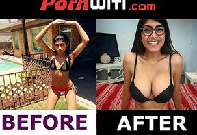 Mia Khalifa's tits pre-surgery - Arab & Busty