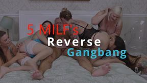 5 Milf's Reverse Gangbang British Porn