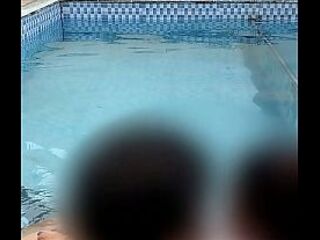 A Sexy Pair's Risky Pleasure in the Swimming Pool.