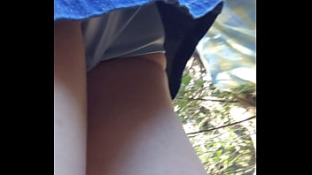 初心者女装娘のパンチラ誘惑