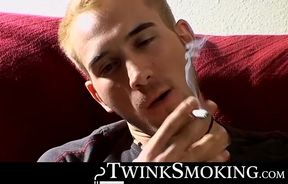 Sensual cock stroking and hardcore chainsmoking by hairy Jacob