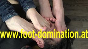 Bratty teen girl feet worship fetish - nasty toes, filthy sole sex
