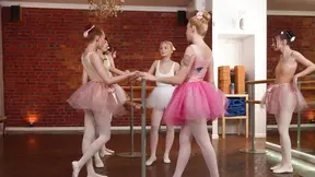 Bendable Ballerinas Drop Panties for Steamy Orgy Adventure