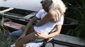 Scorching outdoor French blonde porn extravaganza of raw &mdash;  sweaty sex