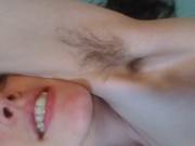 Do you want to FUCK my HAIRY Armpits? Exhibitionist Onlyfans Girl Pink Moonlust Dirty Talking Hair