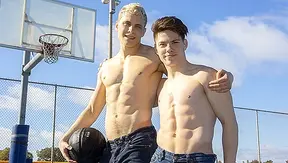 Kieran's Blonde Cock Pounds Twink Riley Hard - Gay XXX