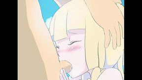 Lillie sucking cock Pokemon