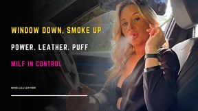 Smoking in My BMW | Leather Boots, Lace & Attitude - Miss Lulu Leather - MP4 HD