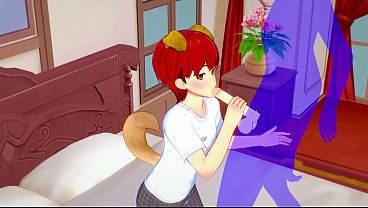 Yaoi Femboy - Shiro Femboy Handjob and blowjob