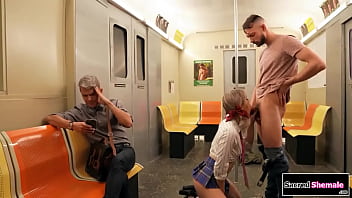 Small tits trans Emma Rose barebacks guy