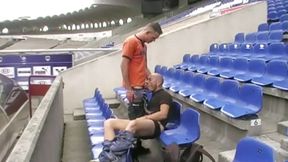 Fucked in football stadium !! Incredible