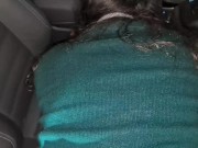 teen stepdaughter seduces her dad and fucks him in the car right after school. reaal amateur sex