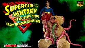 SUPERGIRL HENTAIED BY A TEDDY BEAR FROM BEYOND KRYPTON by BONDAGE KINK superheroine trashed by a lovely alien creature with tentacles (FHD)