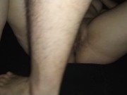 My friend use and creampie my wife unprotected womb in mating press!