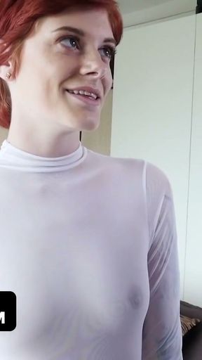 Ginger Patch - Fiery Haired Teen Ava Little Grateful For Her Stepdad's Birthday Surprise   Clip 1