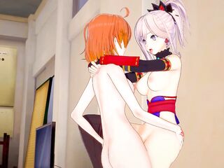 Miyamoto Musashi screwed by Gudako[Fate/Grand Order] (CG MANGA)