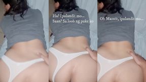 pinay naka-white thong panties patuwad nagpasar*p