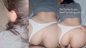 pinay naka-white thong panties patuwad nagpasar*p