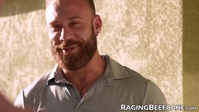 Beefy Brogans raging cock pursues blond Tim James nice ass