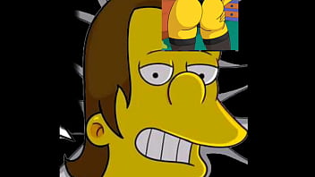 Milhouse y Nelson le quieren comer la panocha a marge