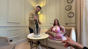 hot threesome with a sexy bbc receptionist and my boyfriend - luna doll