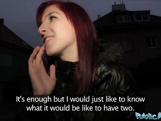 Public Agent - Check out how WET her vagina is when I slide her panties down