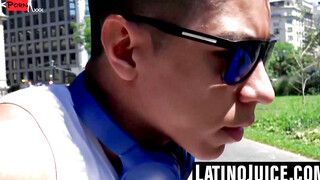Steamy Latino Stud Spreads Thick Cock, Deepthroat Fierce Cum in POV Lust