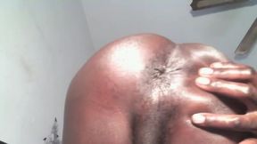 Ebony Male Bobbie Shows Off His Hole