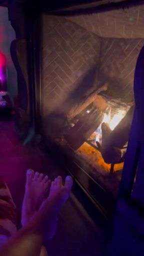 Feet by the fire 🥰