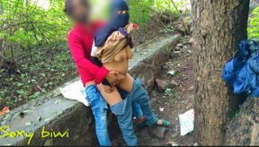 I took my school friend to the jungle and fucked her