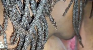 Legs up Sexy Black Man Face Buried Deep in There Eating My Pussy