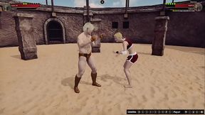 Johnny Walker Black VS Eleonore (Naked Fighter 3D)