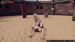 Johnny Walker Black VS Eleonore (Naked Fighter 3D)