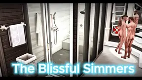 Eros and Evelyn share steamy 3D animated sex in the bathtub