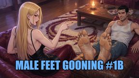 Male Feet Gooning #1B: Enslaved by Alpha Male Soles (Animated)