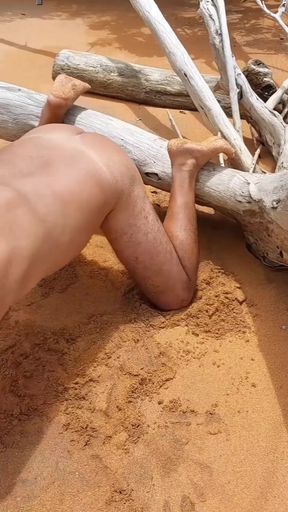 Ladysilva come fuck my ass on the beach