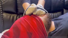 Stinky feet foot stool